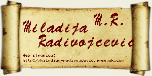 Miladija Radivojčević vizit kartica